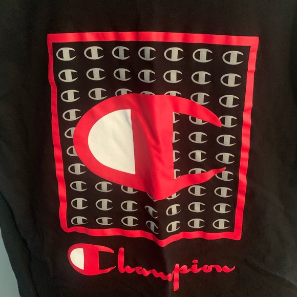 CHAMPION TAB GRAPHIC TEE SHIRT BLACK MENS SIZE X LARGE - Picture 2 of 5